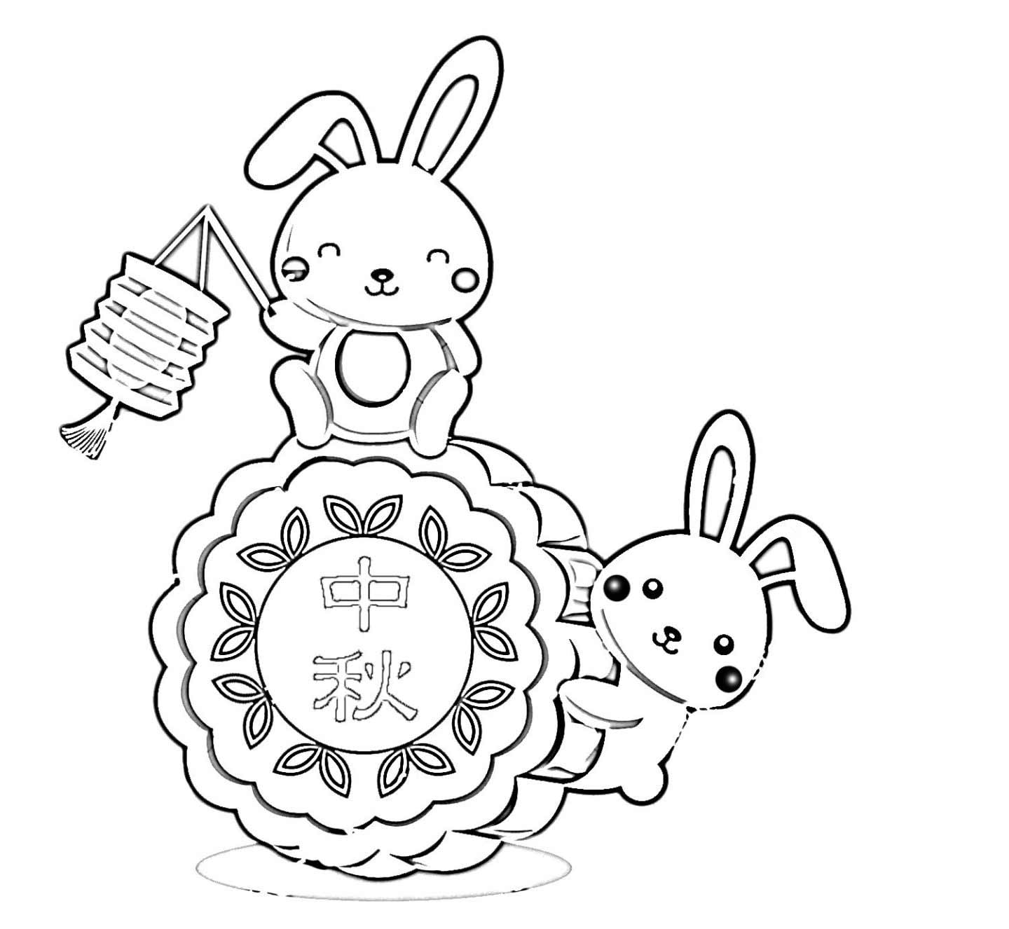 Tranh tô màu cho bé Trung Thu 6 Tranh tô màu cho bé Trung Thu 6