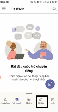 Cách nộp bài tập trên Microsoft Teams bằng điện thoại Cách nộp bài tập trên Microsoft Teams bằng điện thoại
