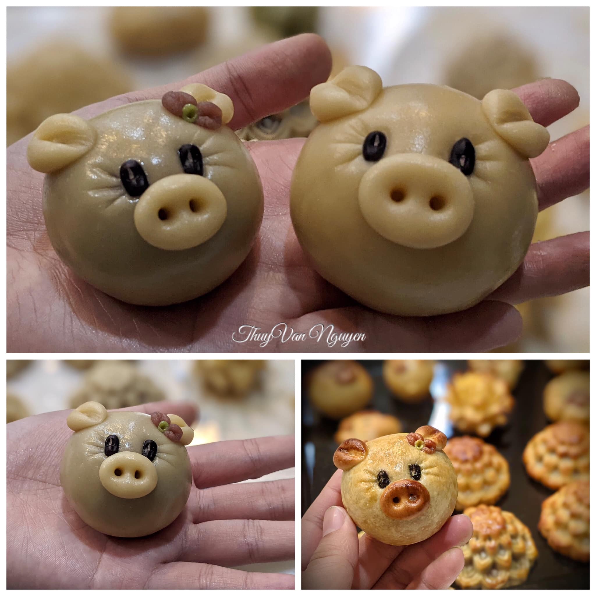 Cách làm bánh Trung Thu không cần khuôn Cách làm bánh Trung Thu không cần khuôn