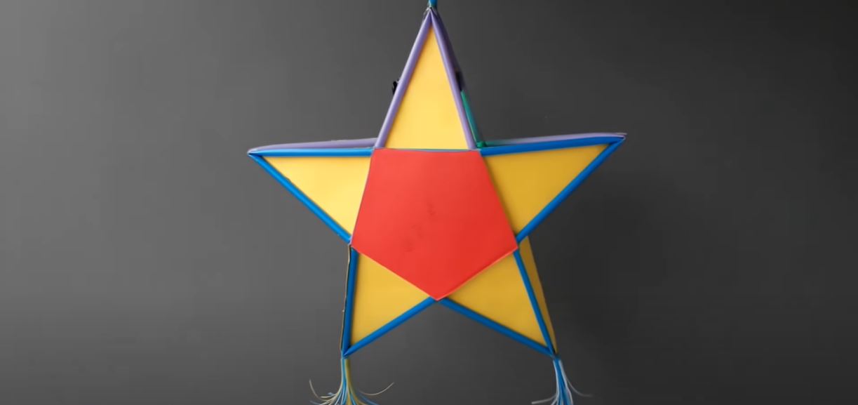 Cách làm lồng đèn ông sao bằng giấy đẹp, đơn giản