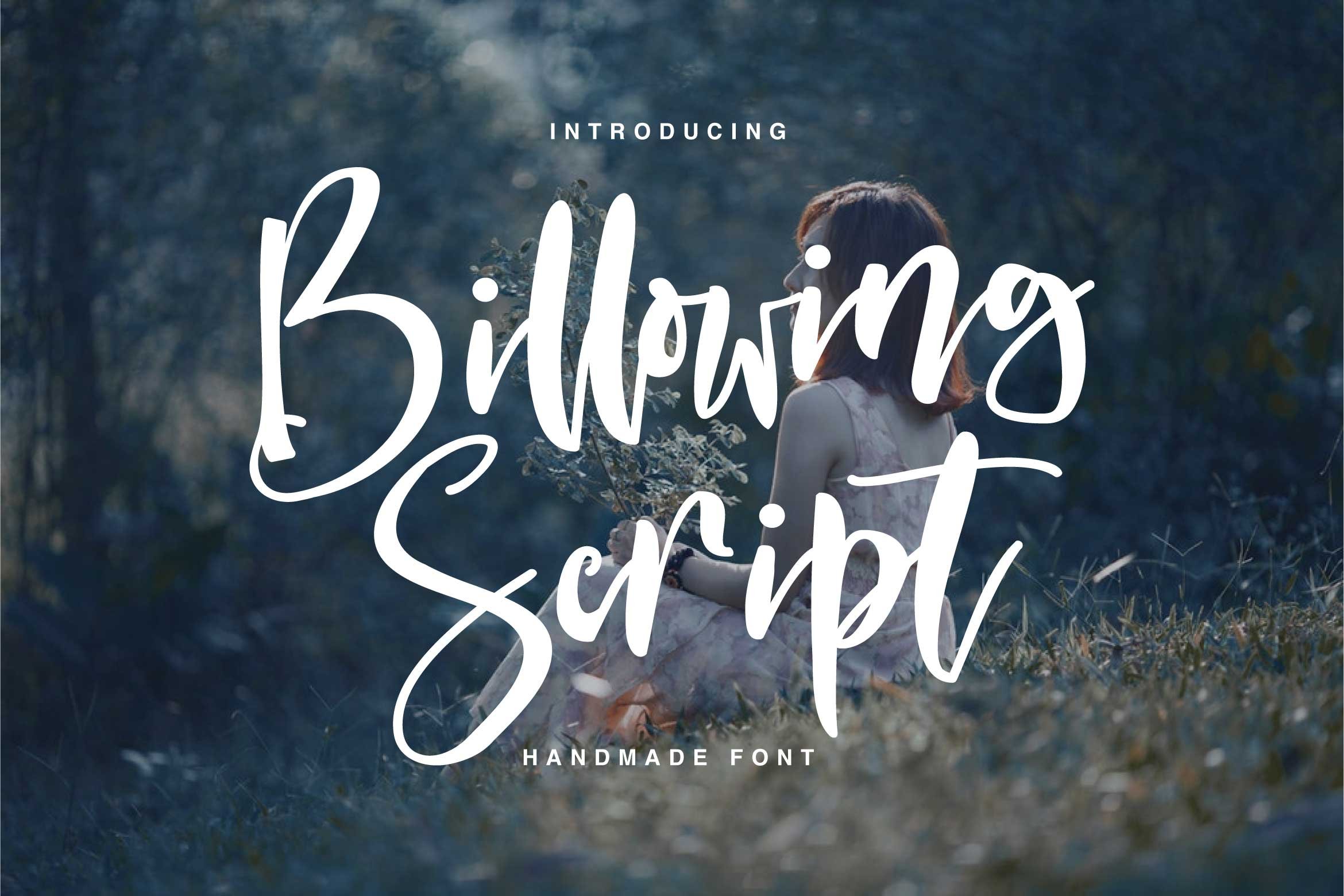 Billowing script font (Envato Elements) Billowing script font (Envato Elements)