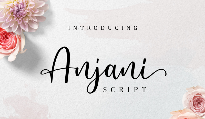Anjani script modern calligraphy font (Envato Elements) Anjani script modern calligraphy font (Envato Elements)
