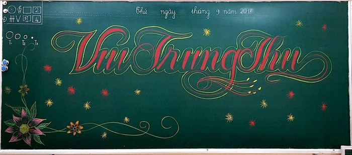 Mẫu bảng trang trí vui Trung Thu đẹp nhất