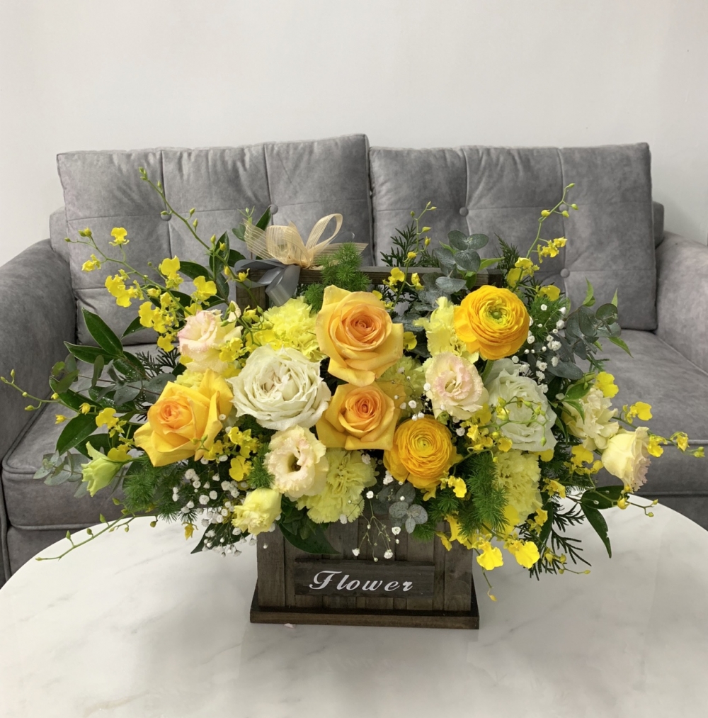 Cắm hoa hồng vàng Cắm hoa hồng vàng