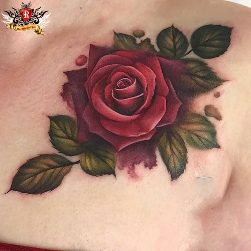 Những hình xăm hoa hồng đẹp cho nam