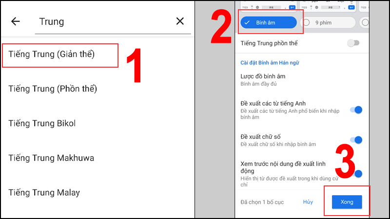 Cách cài đặt bàn phím tiếng Trung cho điện thoại Android Cách cài đặt bàn phím tiếng Trung cho điện thoại Android