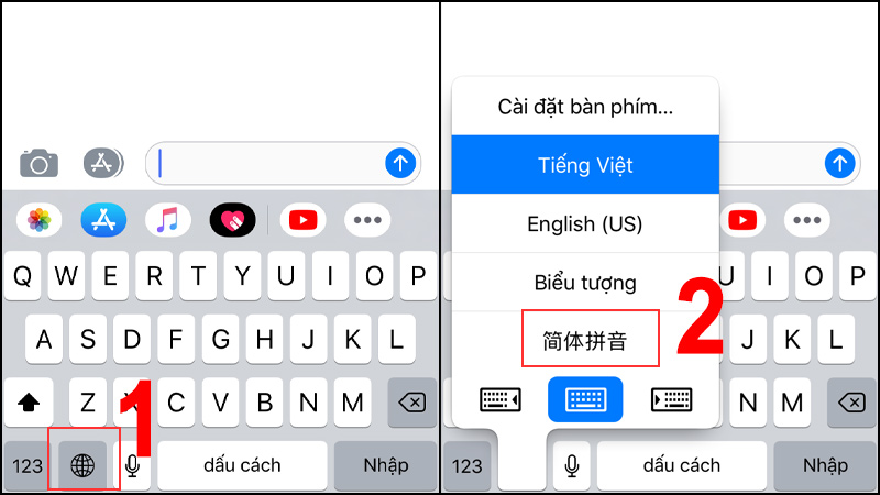 Cách gõ tiếng Trung trên điện thoại iPhone