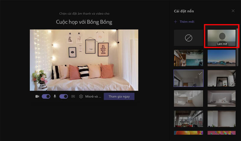 Cách tạo background trong Microsoft Teams trên máy tính