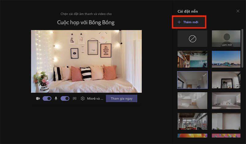 Cách tạo background trong Microsoft Teams trên máy tính