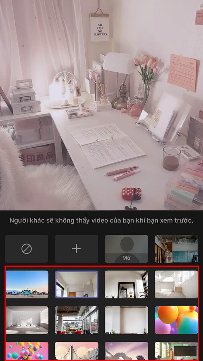 Cách bật background trong Teams trên điện thoại