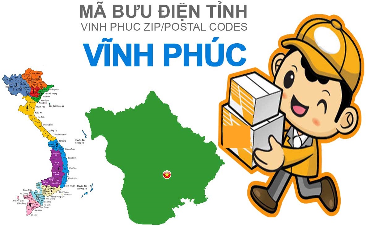 Mã bưu điện tỉnh Vĩnh Phúc Mã bưu điện tỉnh Vĩnh Phúc