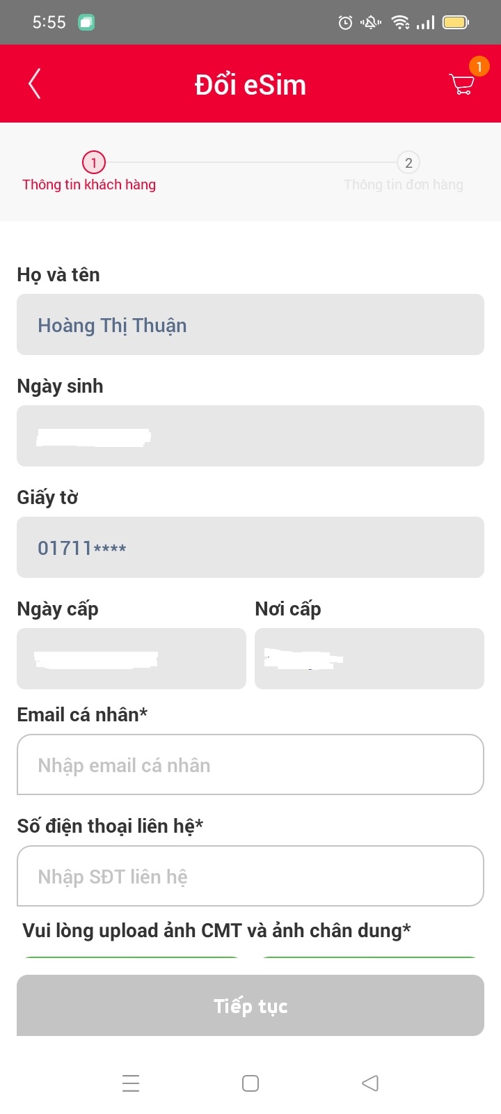 Cách đăng ký eSIM Viettel