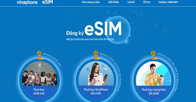 Cách dăng ký eSIM Vinaphone Cách dăng ký eSIM Vinaphone