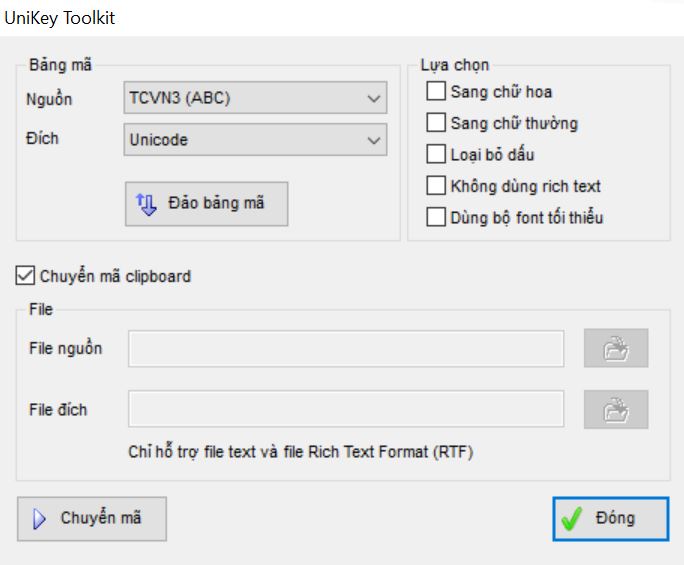 Cách sửa lỗi phông chữ Word, Excel bằng Unikey cũ Cách sửa lỗi phông chữ Word, Excel bằng Unikey cũ