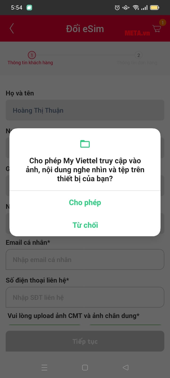 Cách đăng ký eSIM Viettel