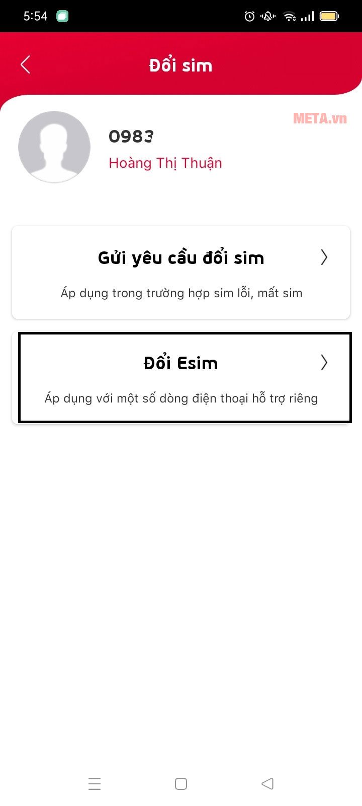 Cách đăng ký eSIM Viettel