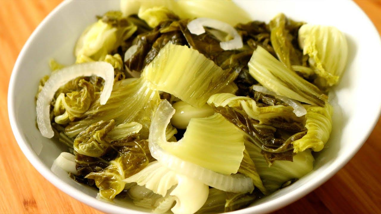 Muối dưa cải chua miền Bắc Muối dưa cải chua miền Bắc