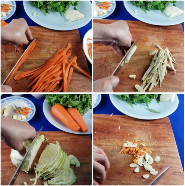 Cách làm dưa cải chua ngọt