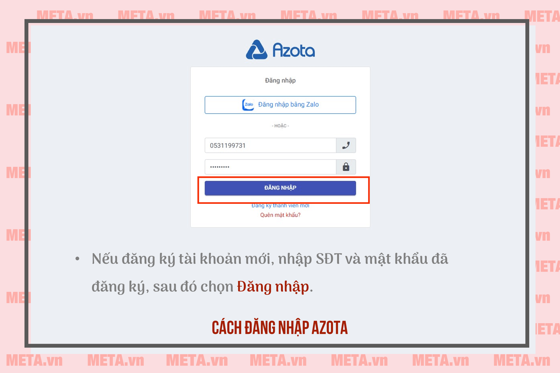 Cách đăng nhập Azota Cách đăng nhập Azota