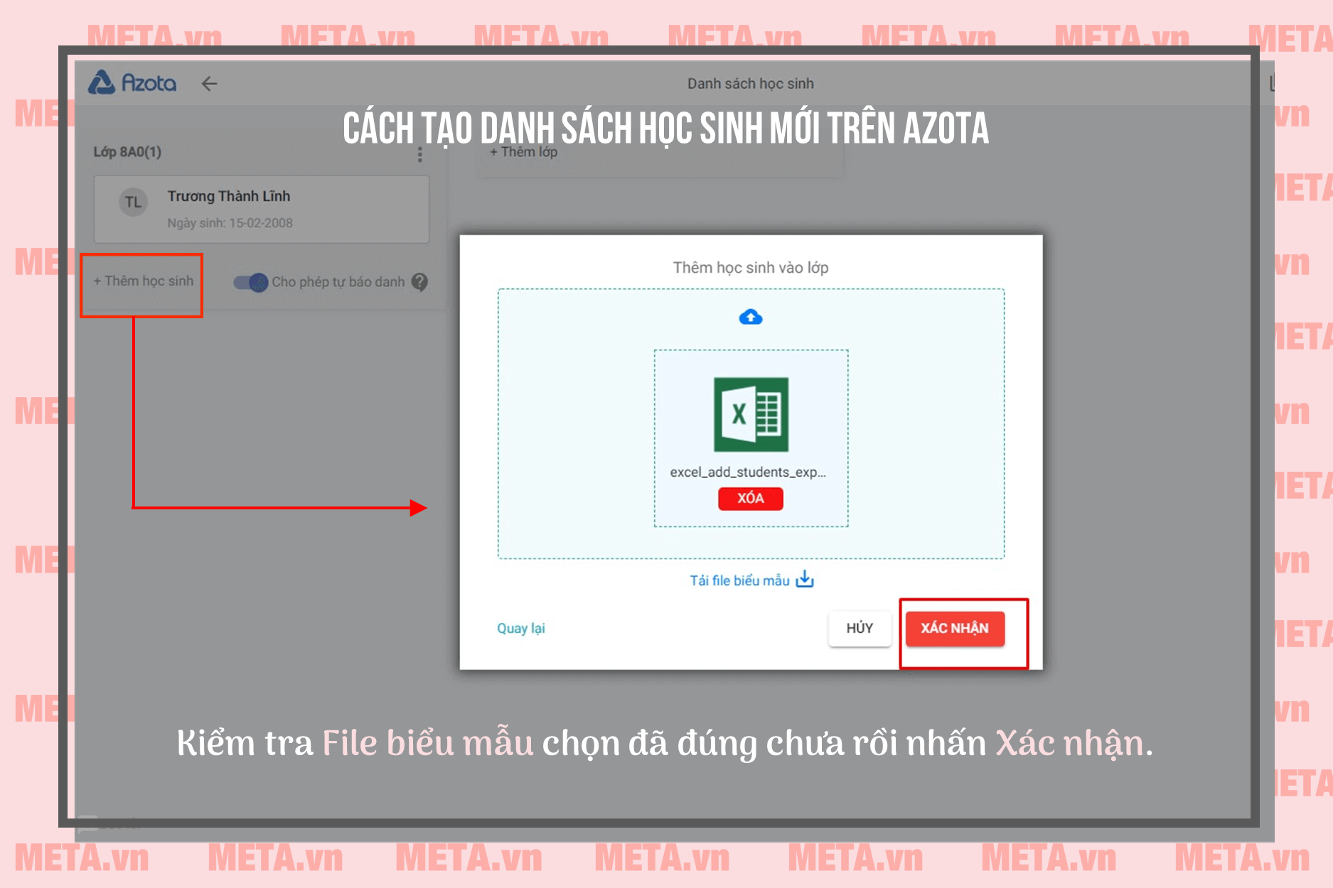 Cách thêm lớp, tạo danh sách học sinh mới Azota Cách thêm lớp, tạo danh sách học sinh mới Azota