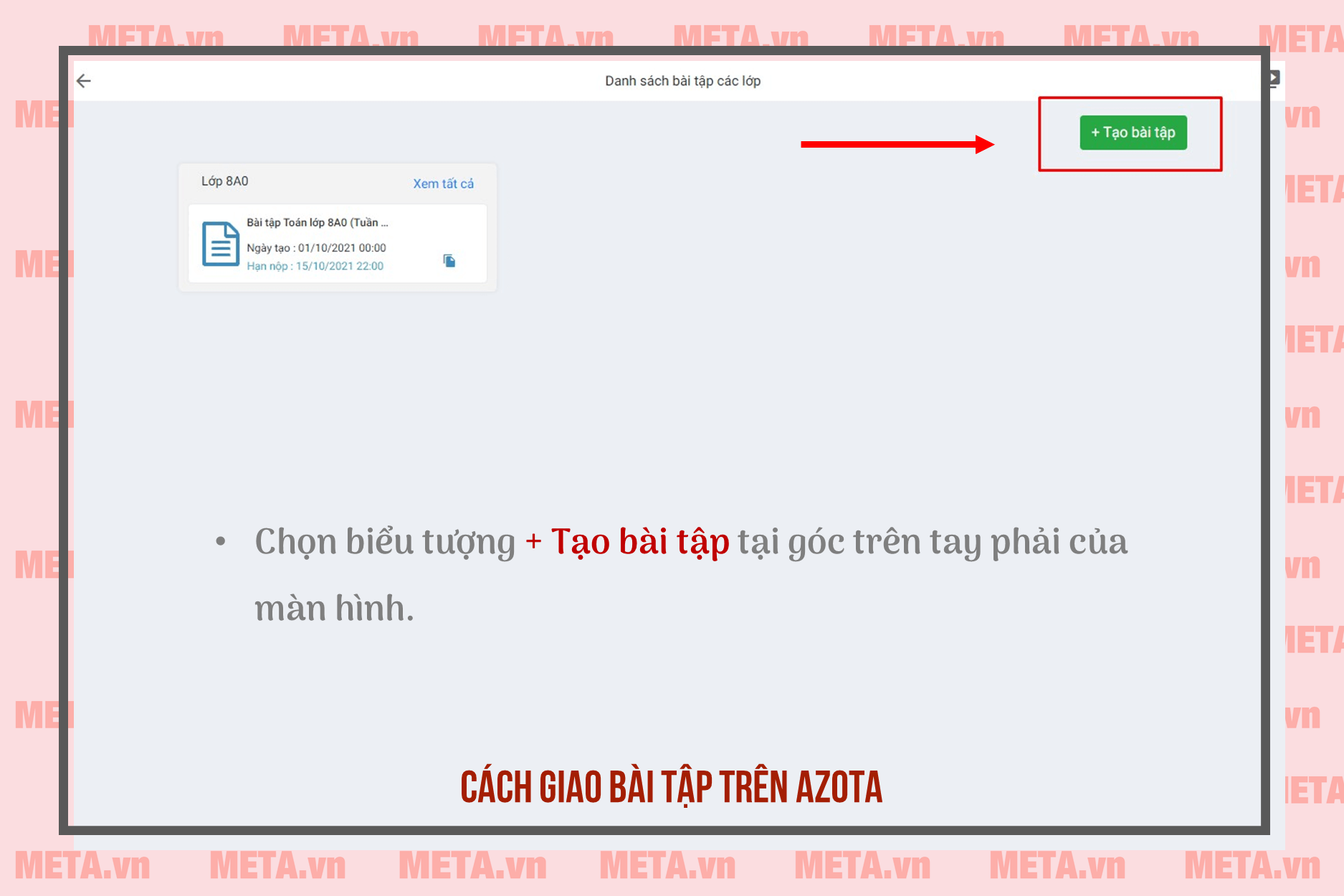Cách giao và chấm bài cho học sinh trên Azota Cách giao và chấm bài cho học sinh trên Azota