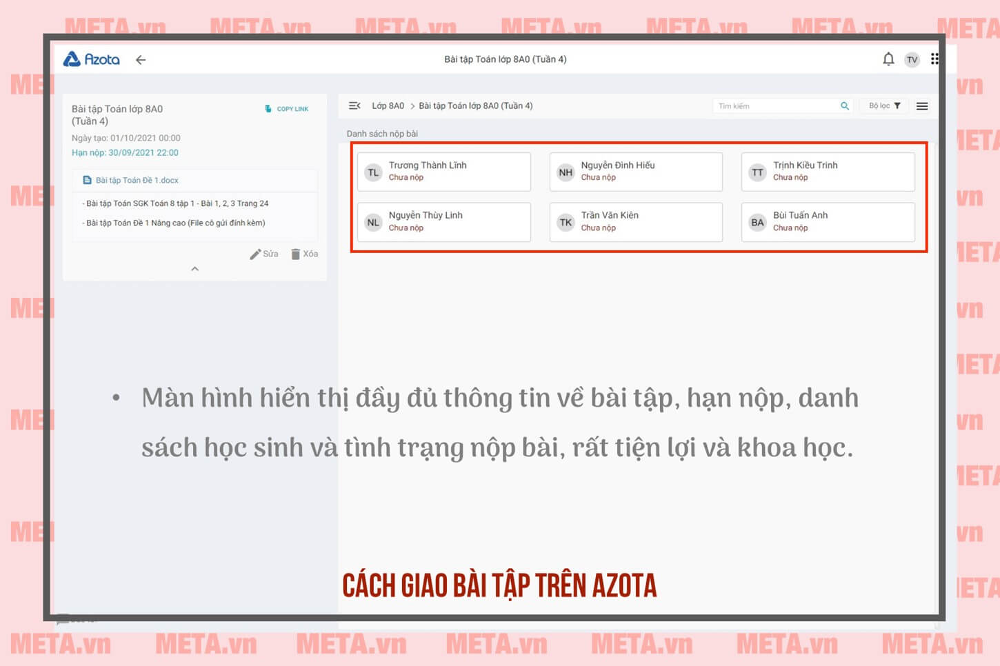 Cách giao và chấm bài cho học sinh trên Azota Cách giao và chấm bài cho học sinh trên Azota
