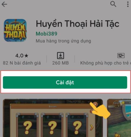 Cách tải game Huyền thoại hải tặc trên Android