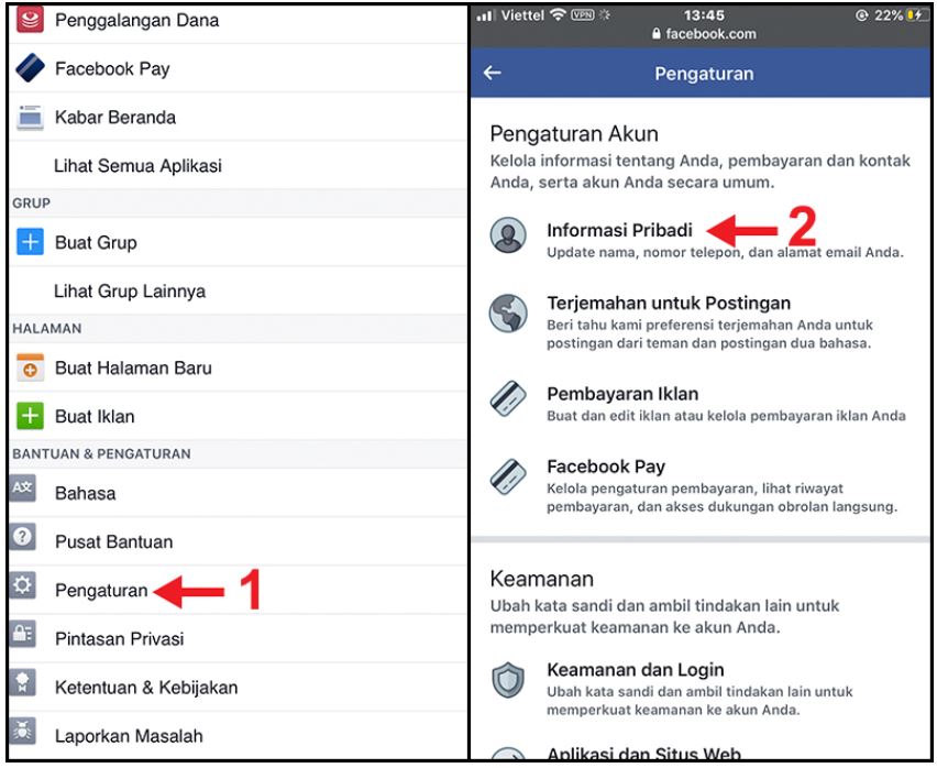 Cách đổi tên Facebook 1 chữ trên điện thoại iPhone