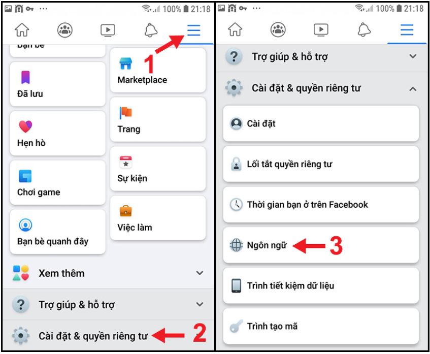 Cách đổi tên Facebook 1 chữ trên điện thoại Android