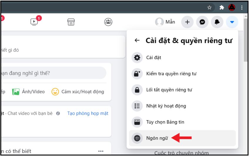 Cách đổi tên Facebook 1 chữ trên máy tính