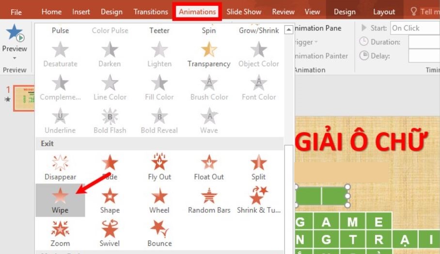 Cách làm, tạo trò chơi ô chữ trên PowerPoint đơn giản