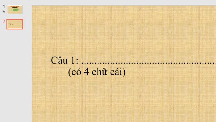 Cách làm, tạo trò chơi ô chữ trên PowerPoint đơn giản