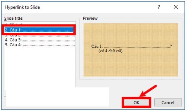 Cách làm, tạo trò chơi ô chữ trên PowerPoint đơn giản