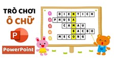Cách làm, tạo trò chơi ô chữ trên PowerPoint đơn giản