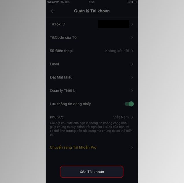 Cách xóa tài khoản TikTok của mình vĩnh viễn đơn giản nhất