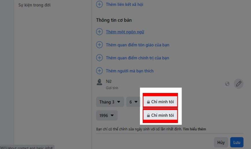 Cách bật, tắt thông báo sinh nhật của mình trên Facebook cho máy tính