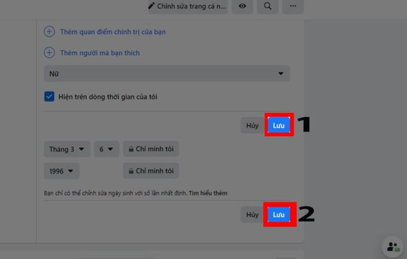 Cách bật, tắt thông báo sinh nhật của mình trên Facebook cho máy tính