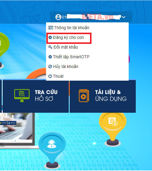 Cách đăng ký VssID cho con Cách đăng ký VssID cho con