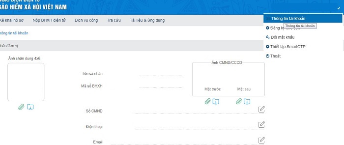 Cách lấy lại tờ khai VssID khi đã đăng ký xong