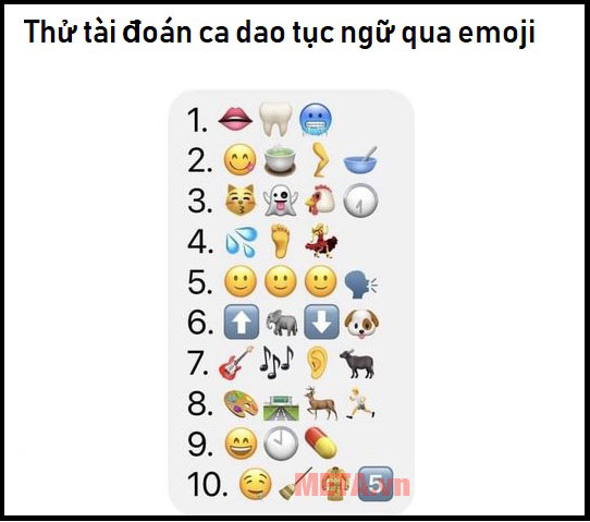 Thử tài đoán ca dao tục ngữ qua emoji icon Thử tài đoán ca dao tục ngữ qua emoji icon