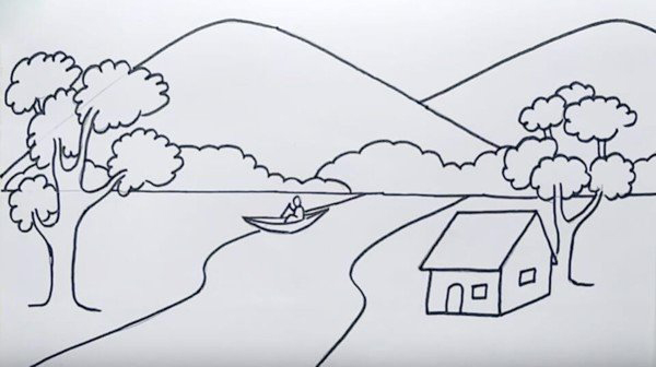 Vẽ tranh phong cảnh quê hương lớp 7 Vẽ tranh phong cảnh quê hương lớp 7