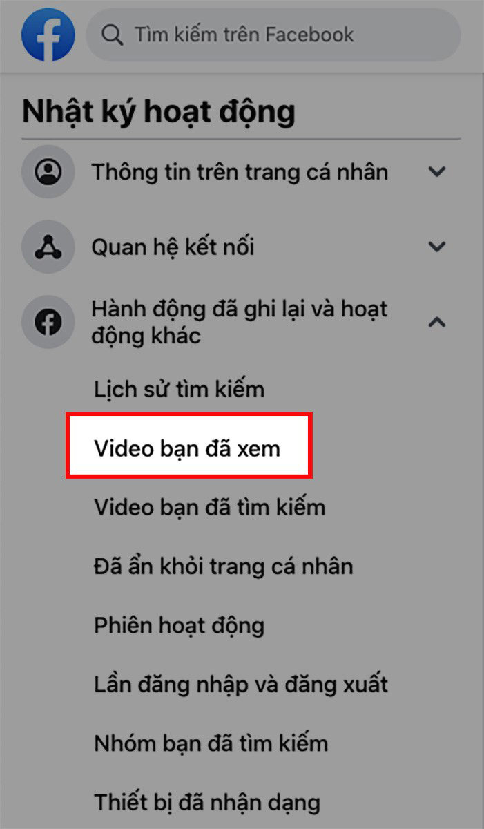 Chọn video đã xem