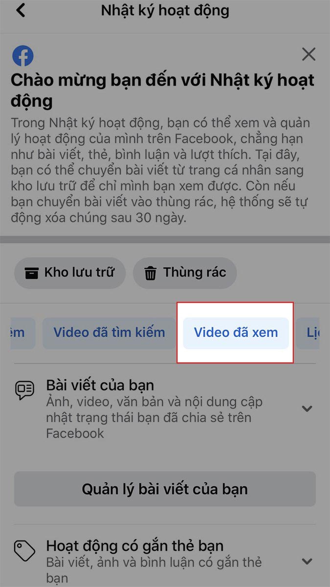 Kéo các tùy chọn sang trái