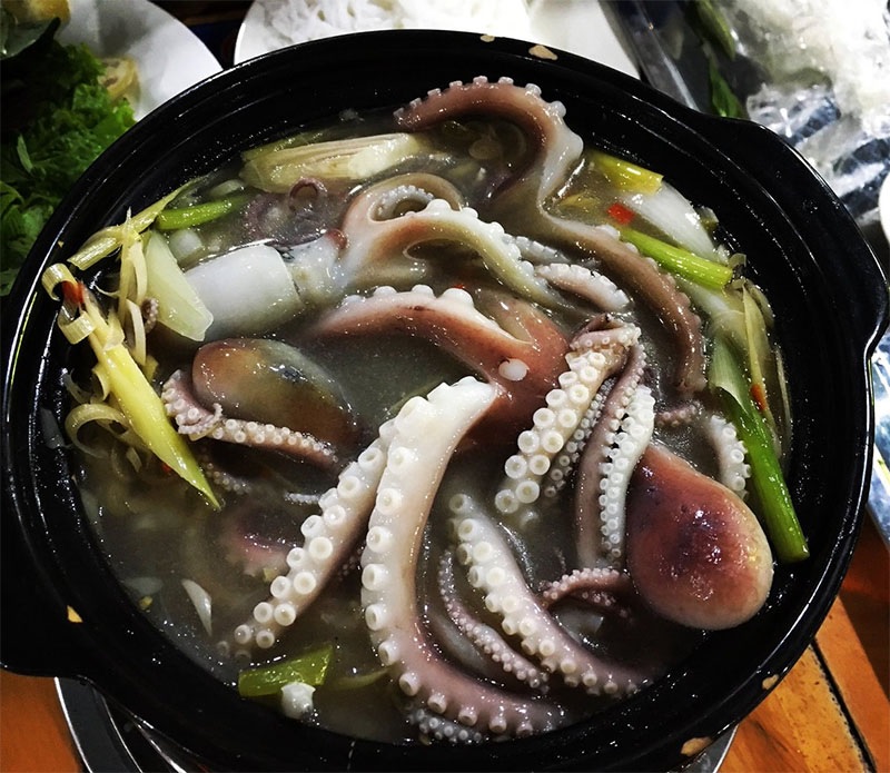 Bạch tuộc nấu mẻ Bạch tuộc nấu mẻ