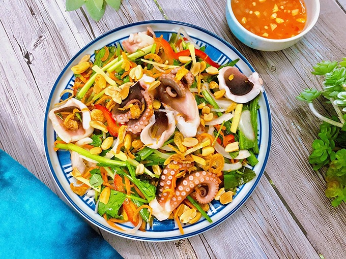 Gỏi bạch tuộc Gỏi bạch tuộc