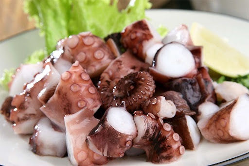 Bạch tuộc hấp bia Bạch tuộc hấp bia