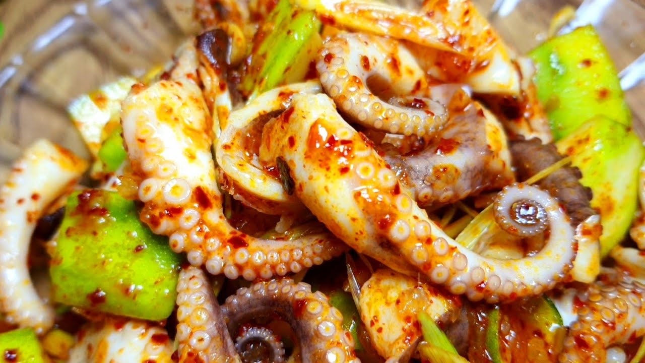 Bạch tuộc sốt Thái Bạch tuộc sốt Thái