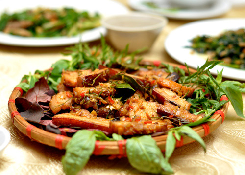 Thịt heo nướng chao Thịt heo nướng chao