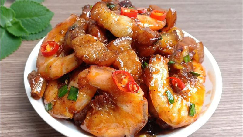 Thịt heo rang tôm Thịt heo rang tôm