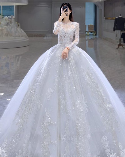 Váy cưới công chúa đẹp lung linh